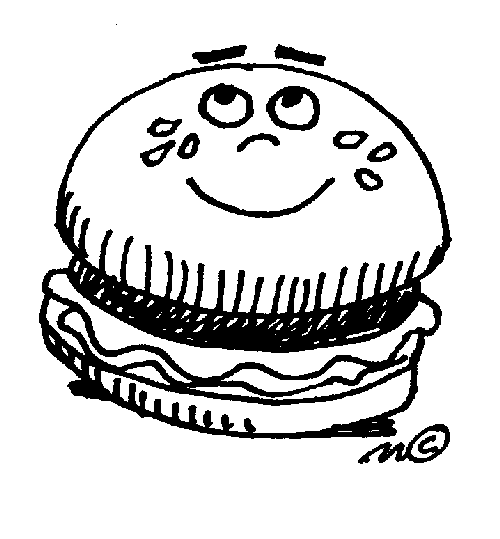 Hamburger clipart black and white free clipart 2