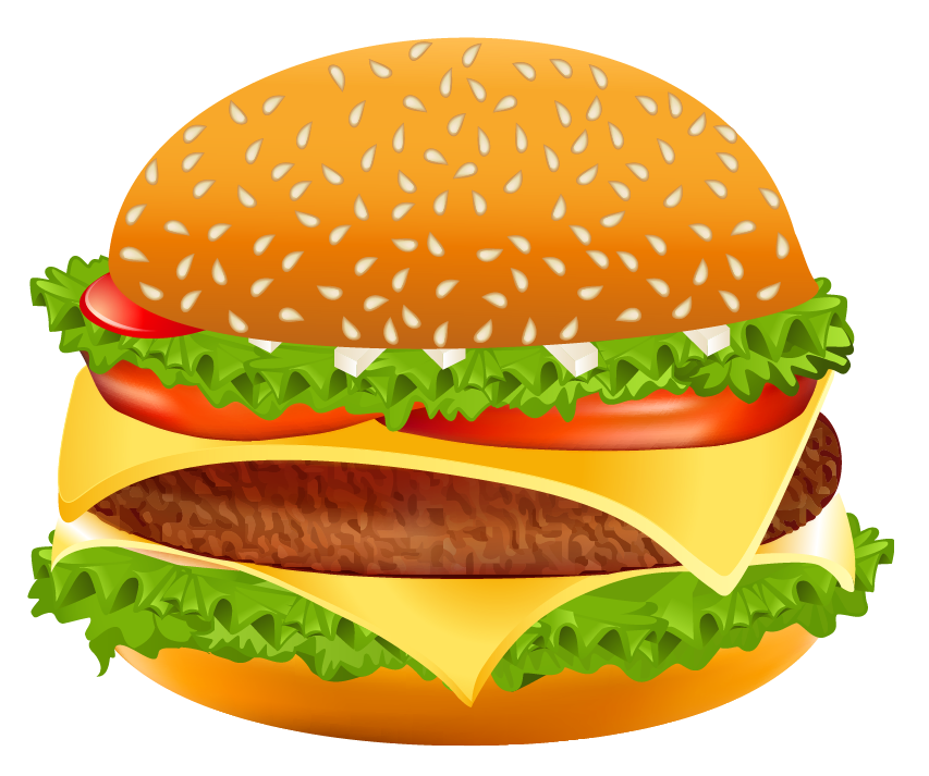 Hamburger vector clipart image
