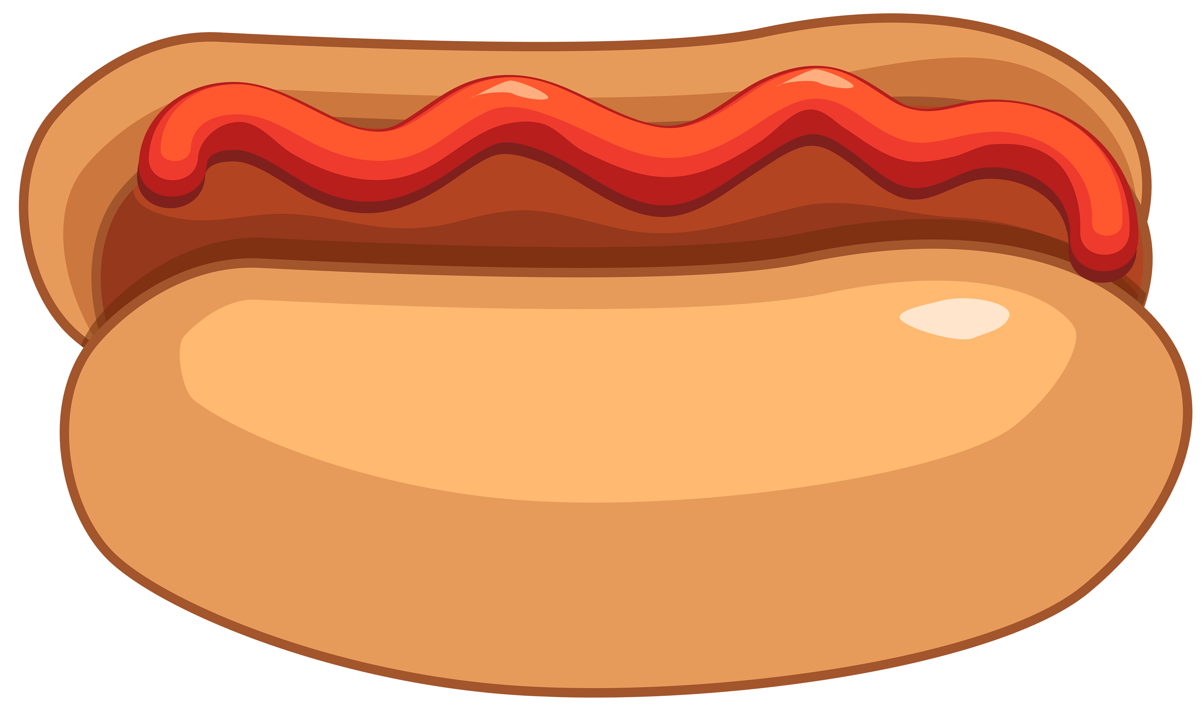Hot dog and ketchup clipart web