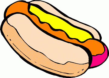 Hot dog clipart black and white free images 5