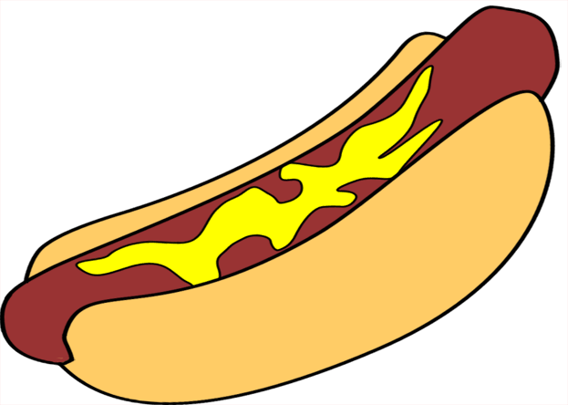 hot dogs简笔画图片