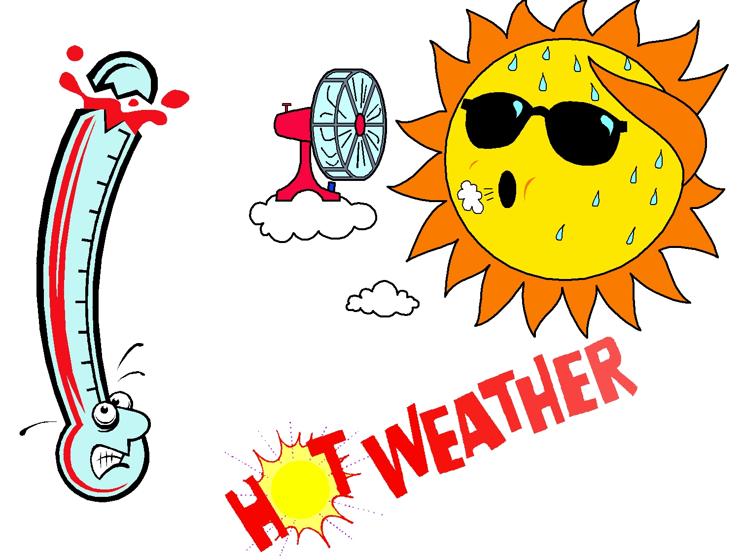 Hot weather clipart clipart kid