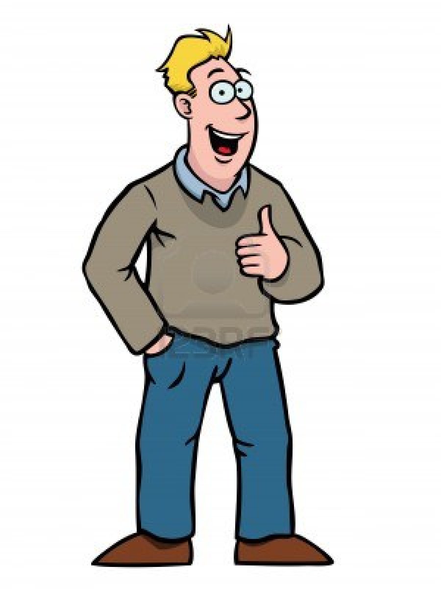 Man thumbs up clipart