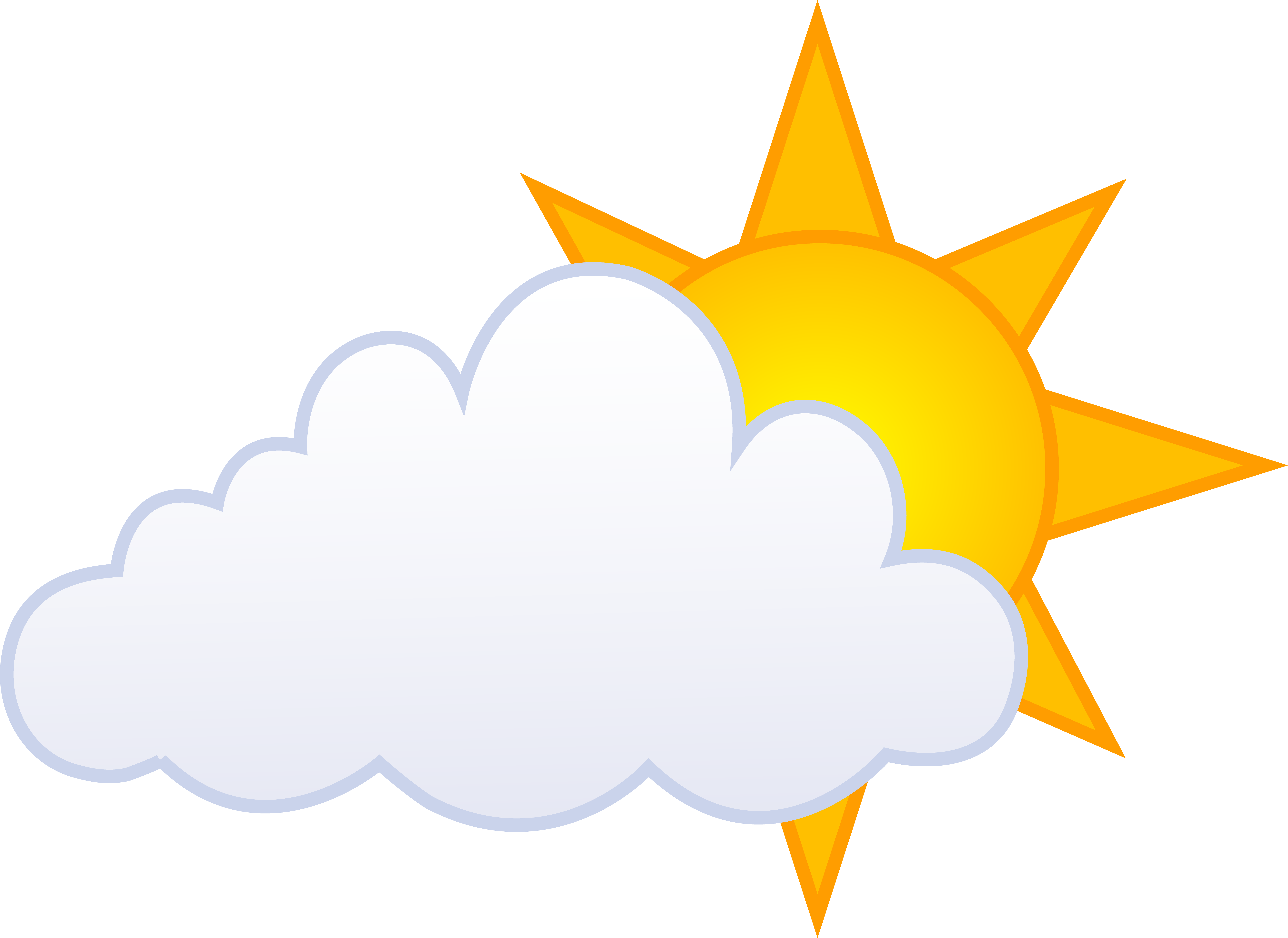 Partly cloudy weather clip art clipart clipart
