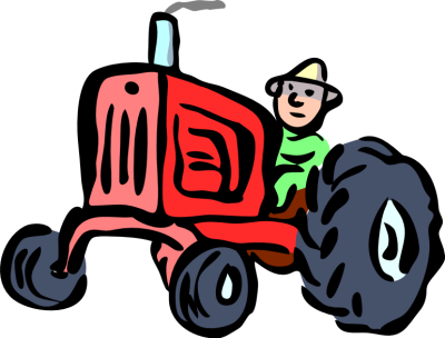 Red tractor clipart free clipart images