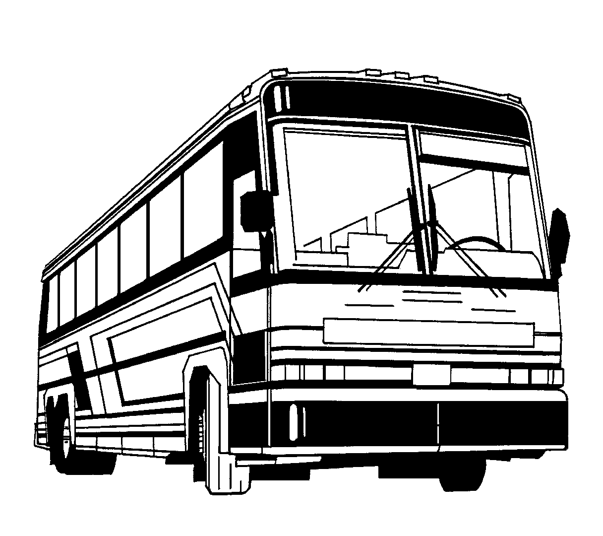 School bus clip art black and white free clipart
