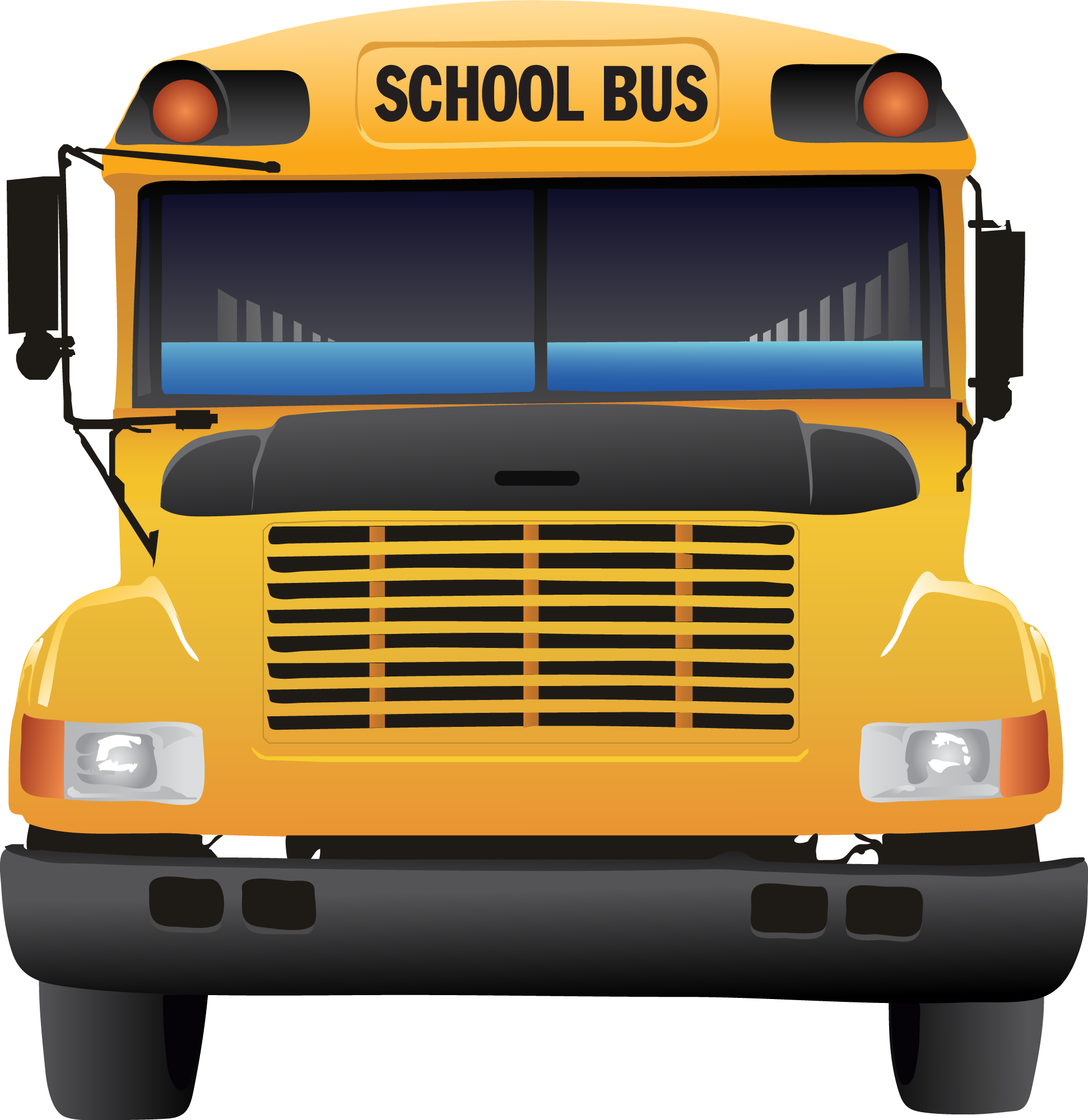 School bus safety clipart kid