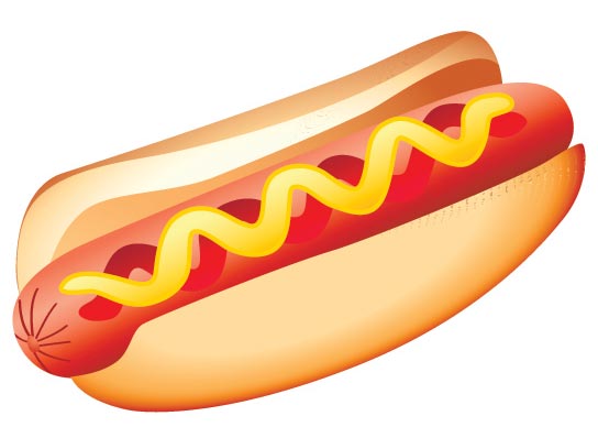 Silly hot dog clipart kid