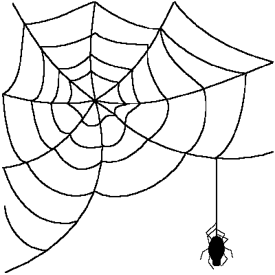 Spider web clipart free clipart images