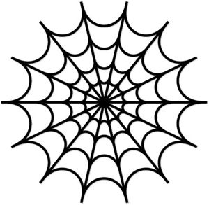 Spider web stencil clipart
