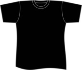 T-shirt plain black shirt template clipart free to use clip art ...