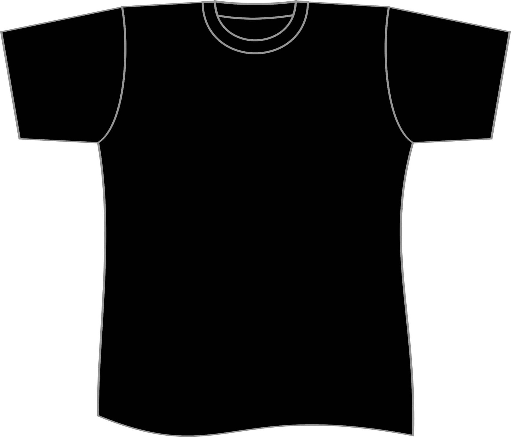 T-shirt plain black shirt template clipart free to use clip art resource