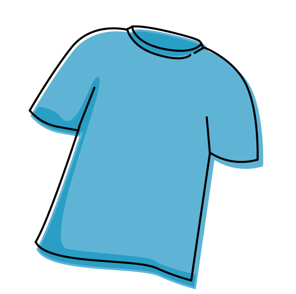 T-shirt shirt outline printable clipart