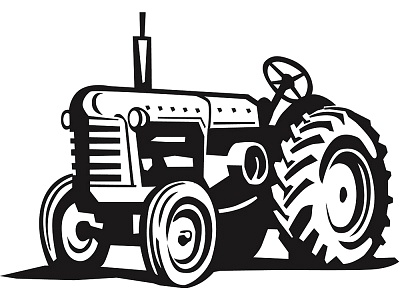Tractor black clipart clipart kid