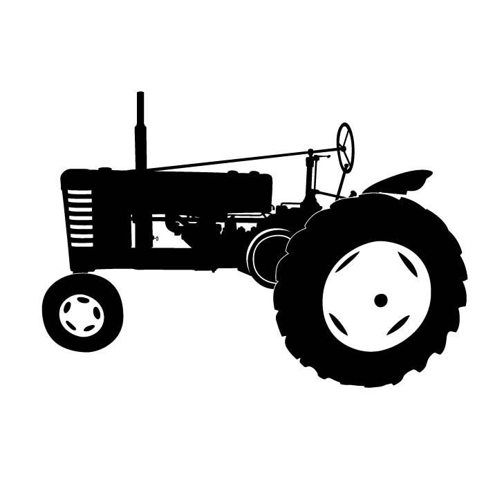 Tractor silhouette clip art antique tractor silhouette allis