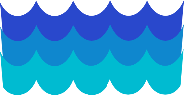 Water waves border clipart free clipart images