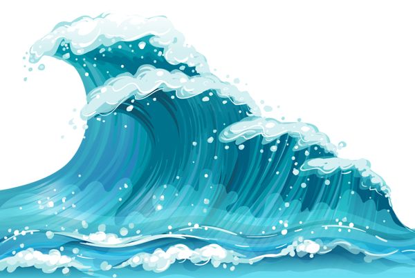 Waves ocean wave clip art vector clip art free 3 clipartcow