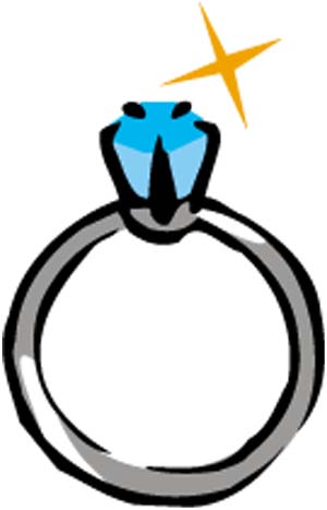 Wedding ring clipart free clipart images