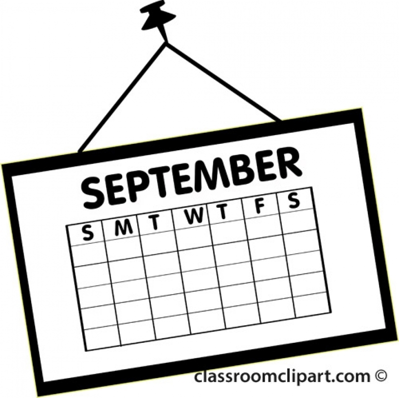 Calendar clip art september 5 free clipart images