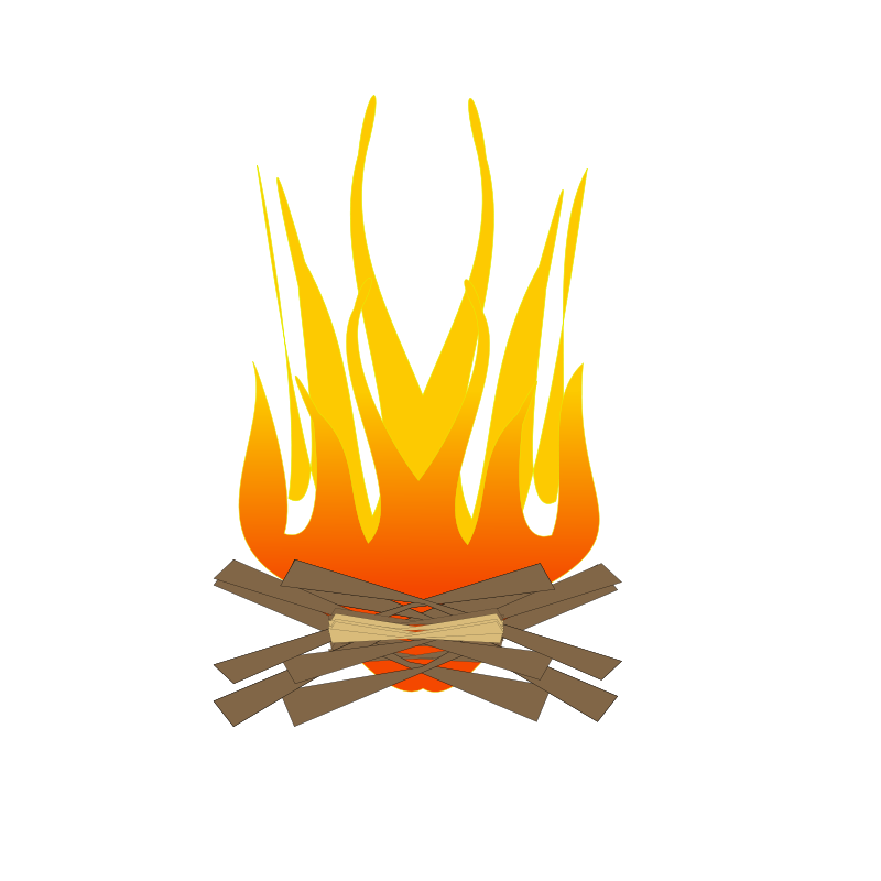 Campfire clipart 4