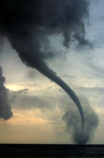 Cartoon tornado sandstorm clipart image