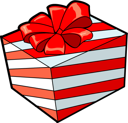 Christmas wrapped present clipart kid 2