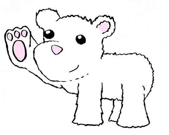 Clip art baby polar bear clipart
