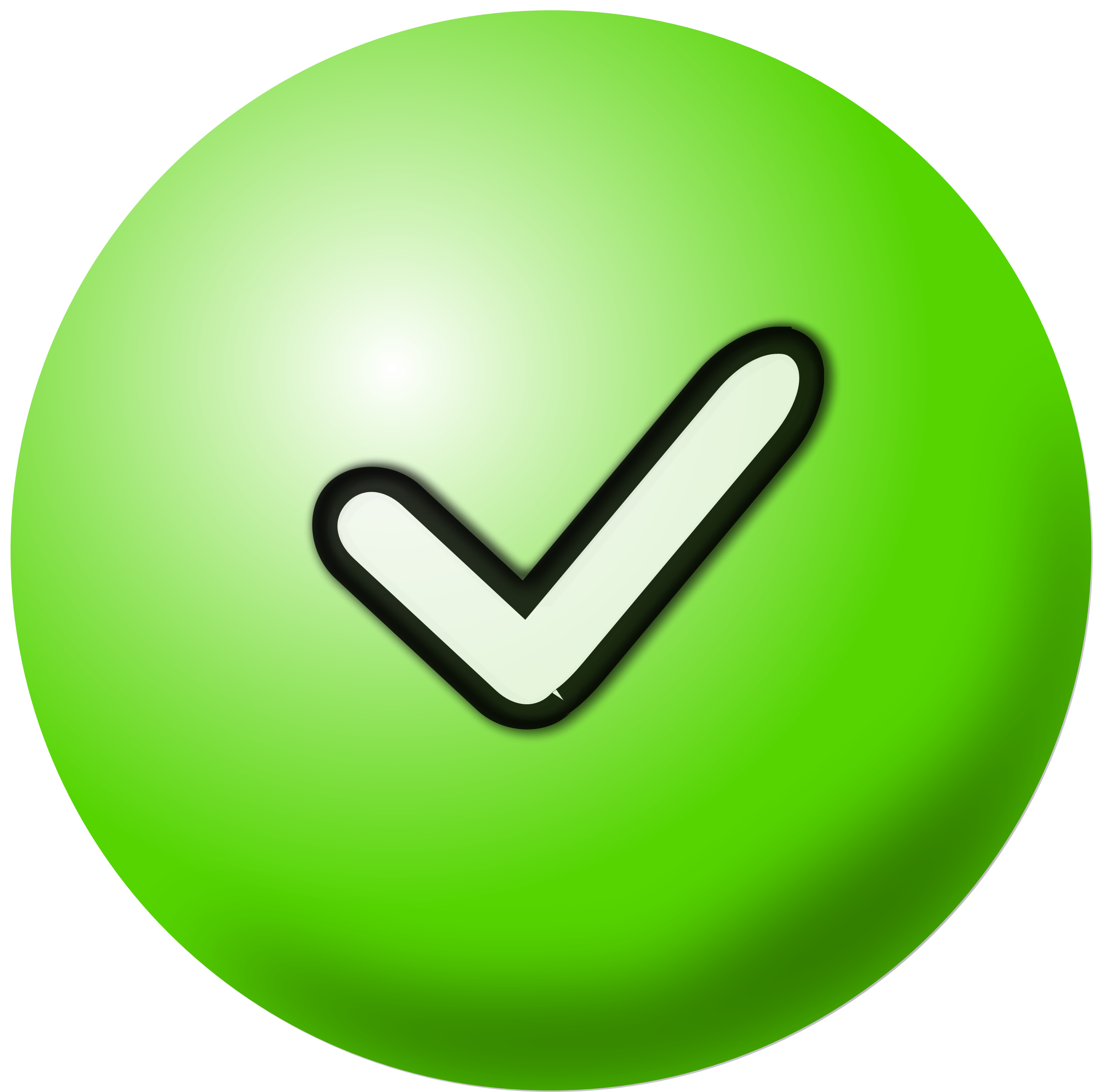 Clipart green check mark icon