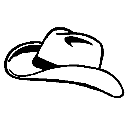 Cowboy hat blackwboy hat clipart kid 2