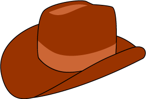 Cowboy hat western hat clipart kid