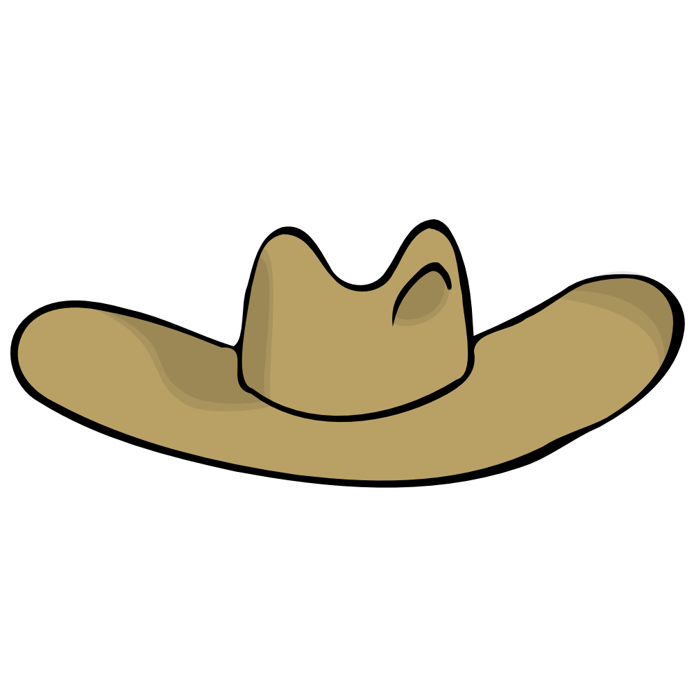 Cowboy hatwgirl hat clip art image