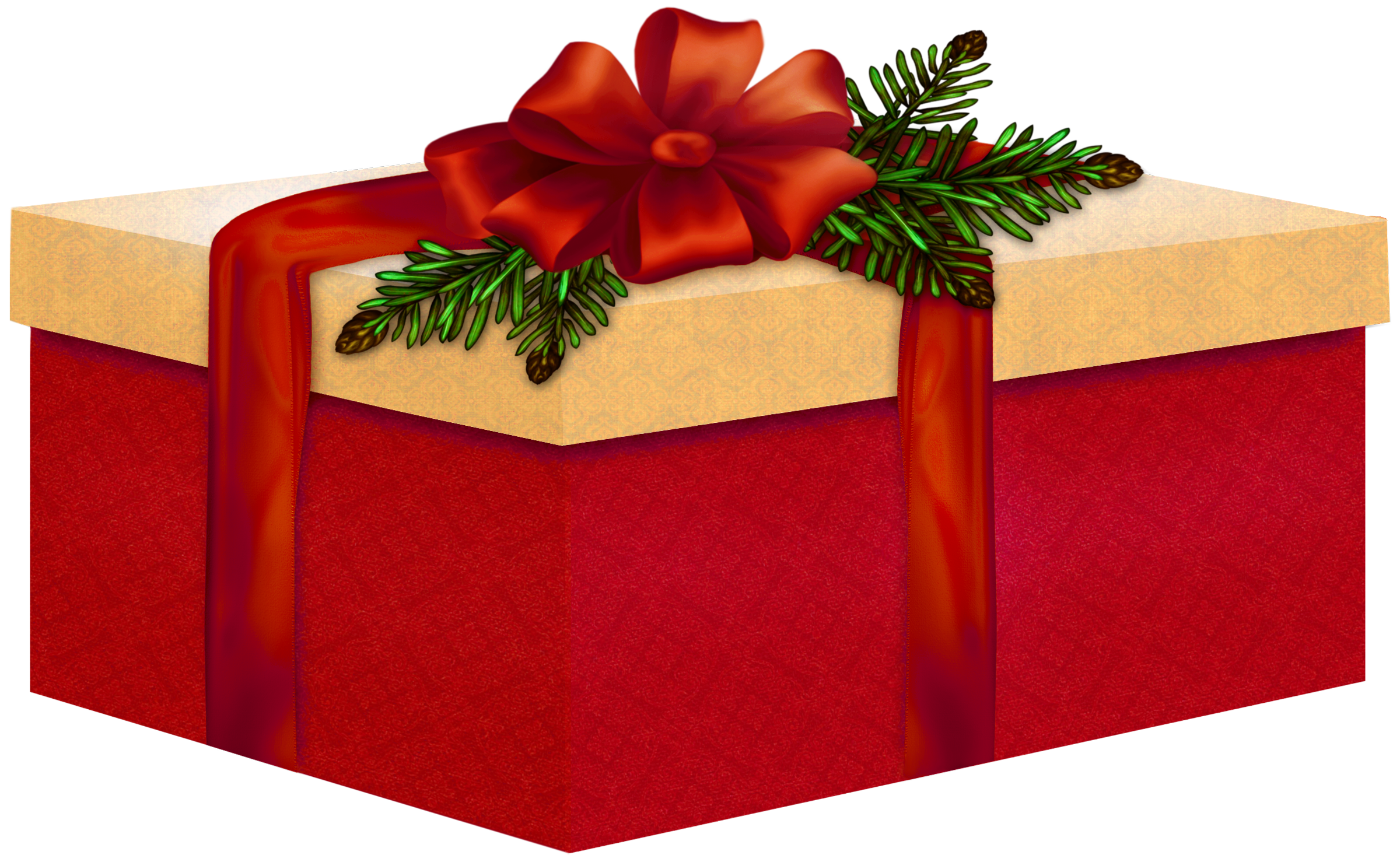 Cute christmas present clipart image