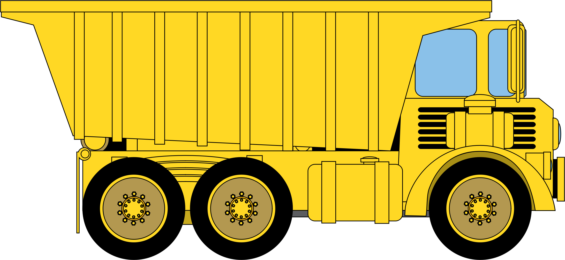 Dump truck free clipart image