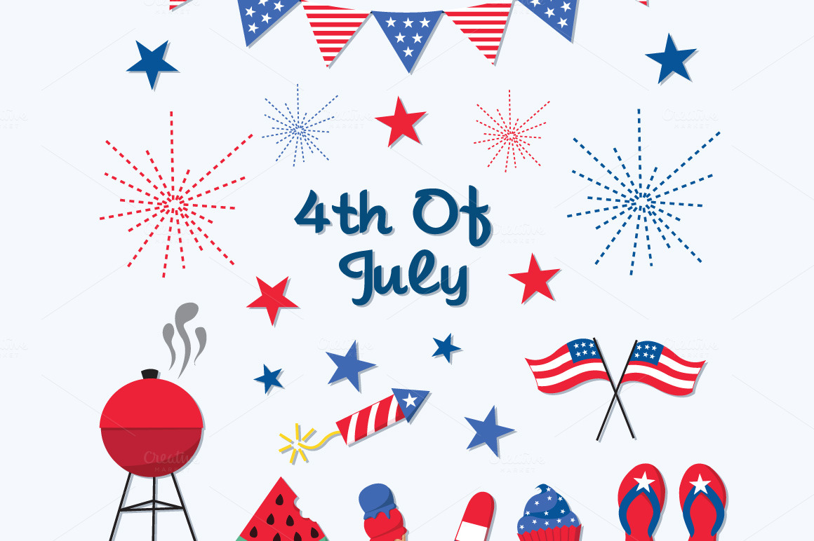 Fourth july happy 4th of clipart image 9