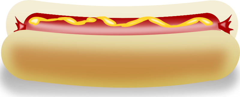 Free hot dog sandwich clip art