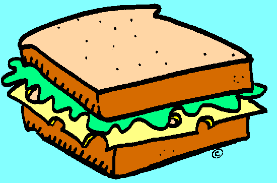 Half sandwich clipart free images 3