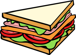 Half sandwich clipart free images