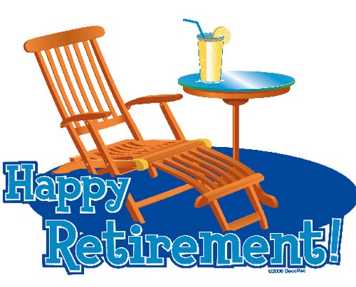 Happy retirement clipart