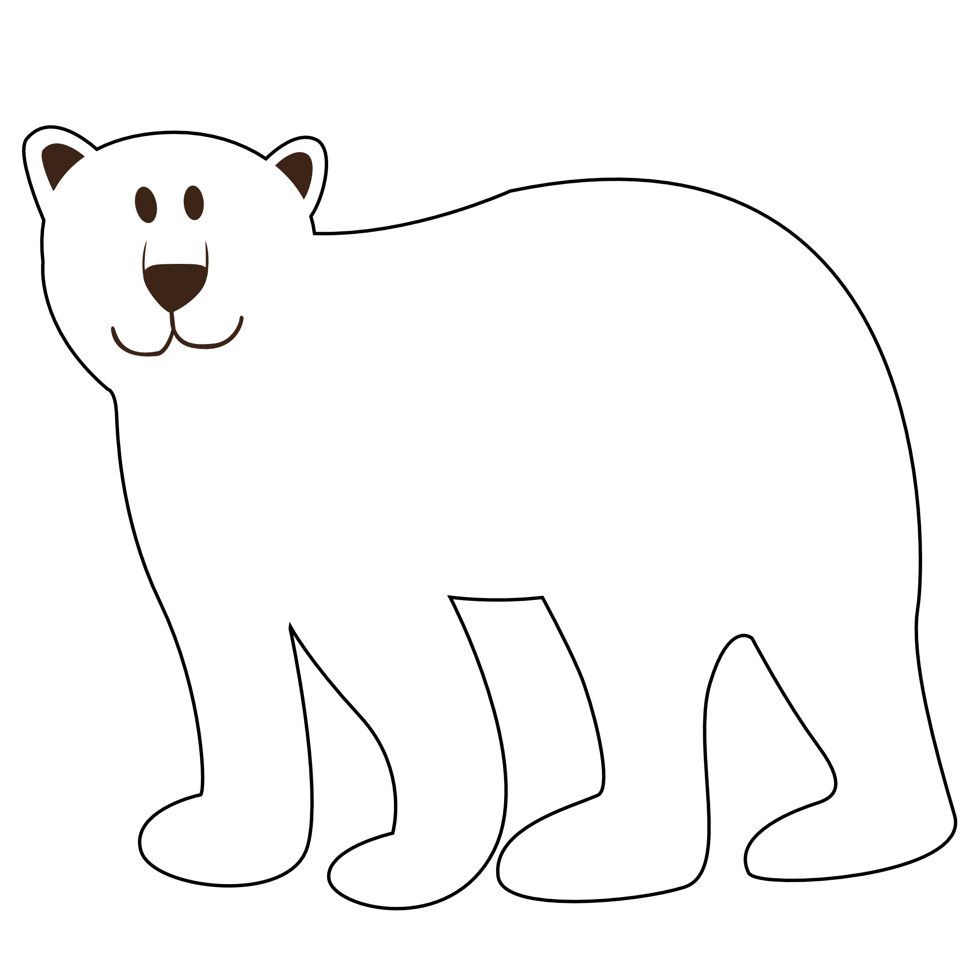 Holiday polar bear clip art free clipart images