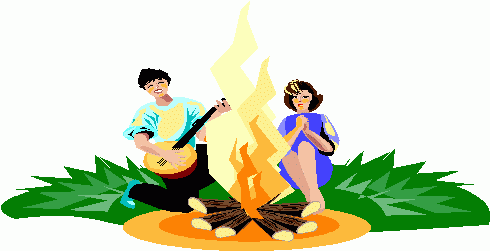 Image of campfire clip art 5 songs clipart
