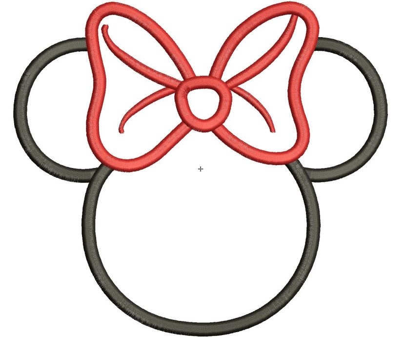 Minnie mouse head 3 clip art