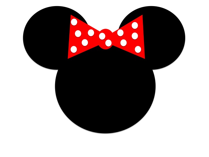 Minnie mouse head outline clipart
