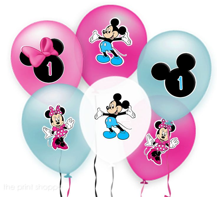 Minnie mouse mickey mouse balloons clipart kid