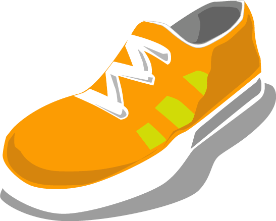 Nike running shoes clipart free images