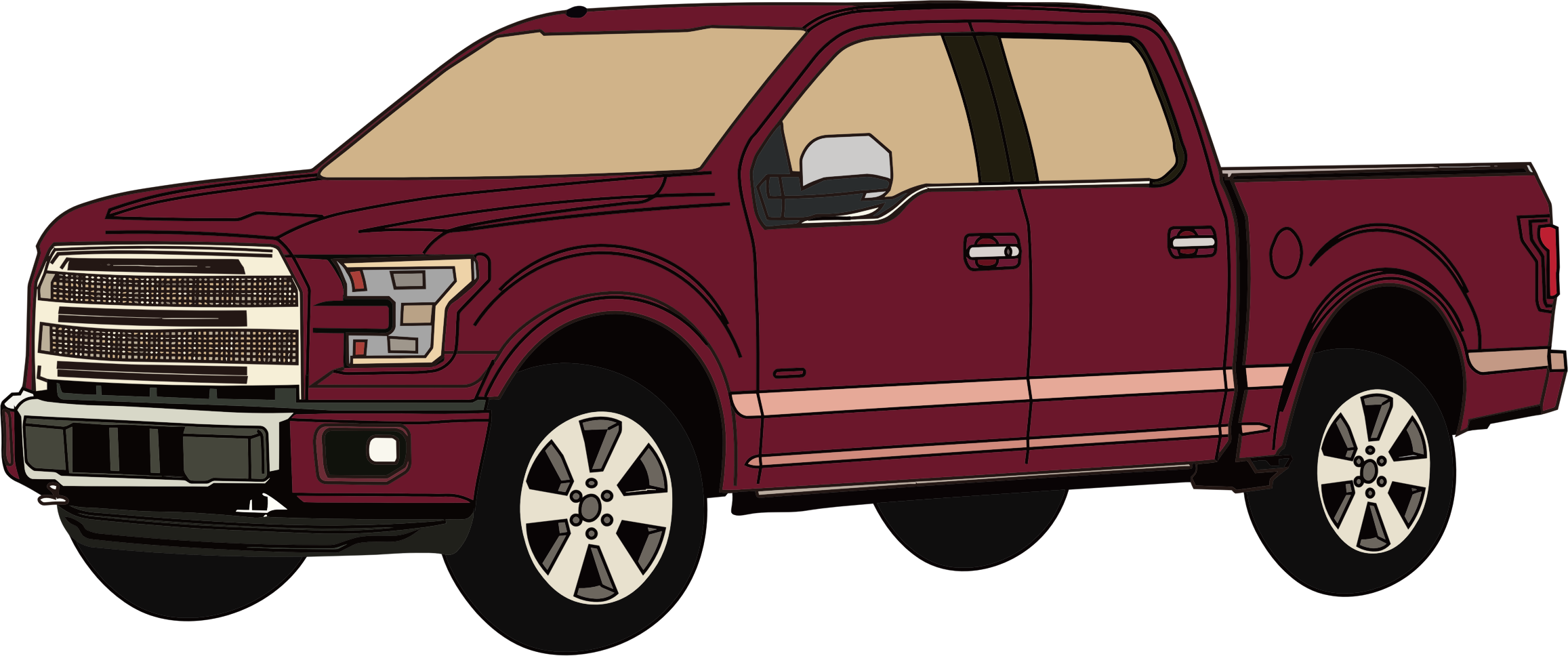 Pickup truck clipart free images clipartix image