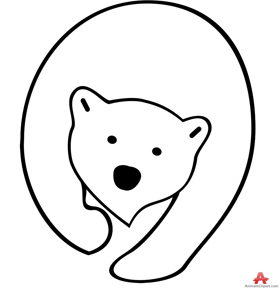 Polar bear clipart free design download