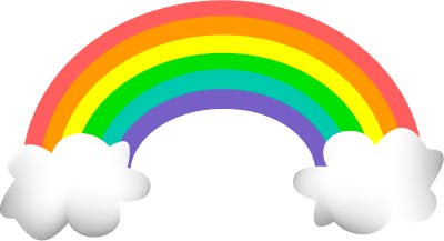 Rainbow and sun clipart free images 4