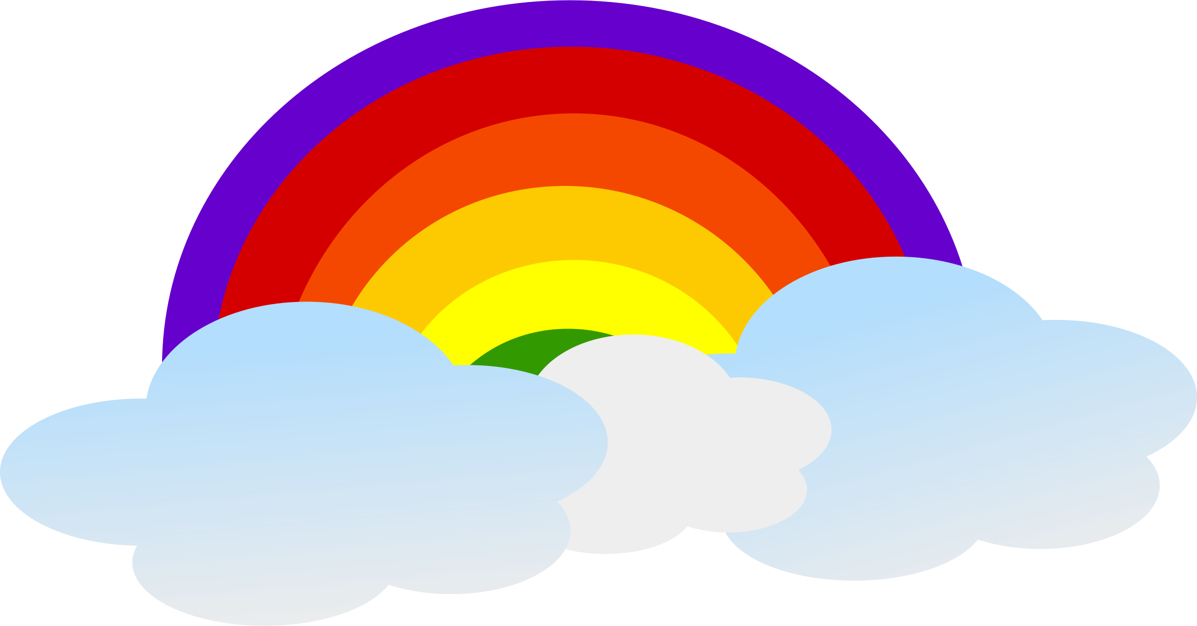 Rainbow clip art rainbow images clipartix 2