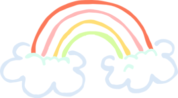 Rainbow clipart black and white free images
