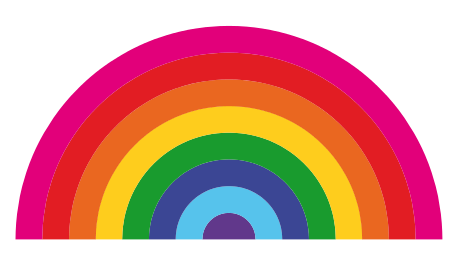 Rainbow free to use clip art 2